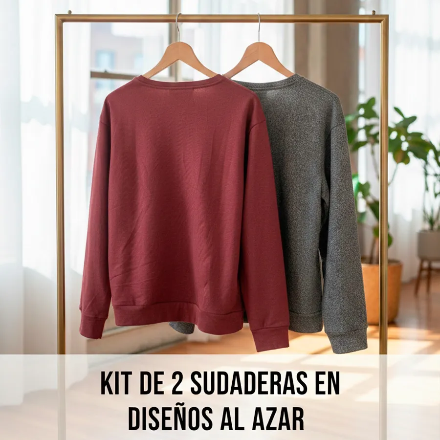 SUDADERA-01 KIT DE 2 SUDADERAS 8650